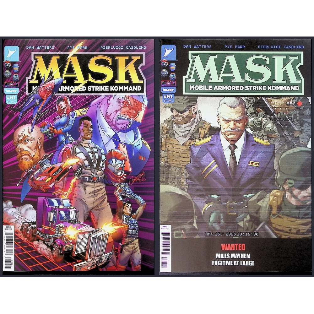 M.A.S.K. Mobile Armored Strike Kommand 2X Comic Lot #1 Cover B G Image